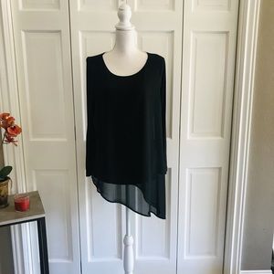 Black Asymmetrical Tunic